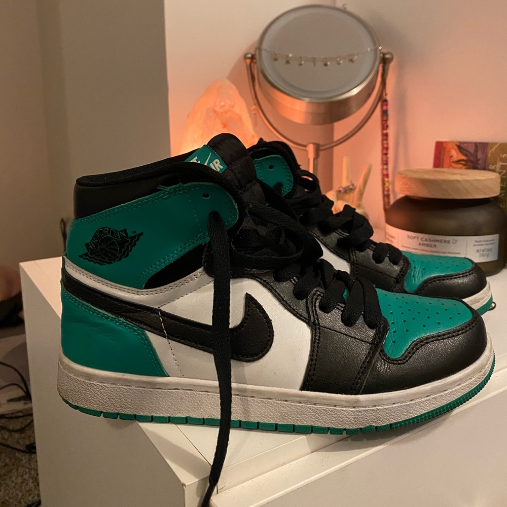 - Air Jordan 1s pine green